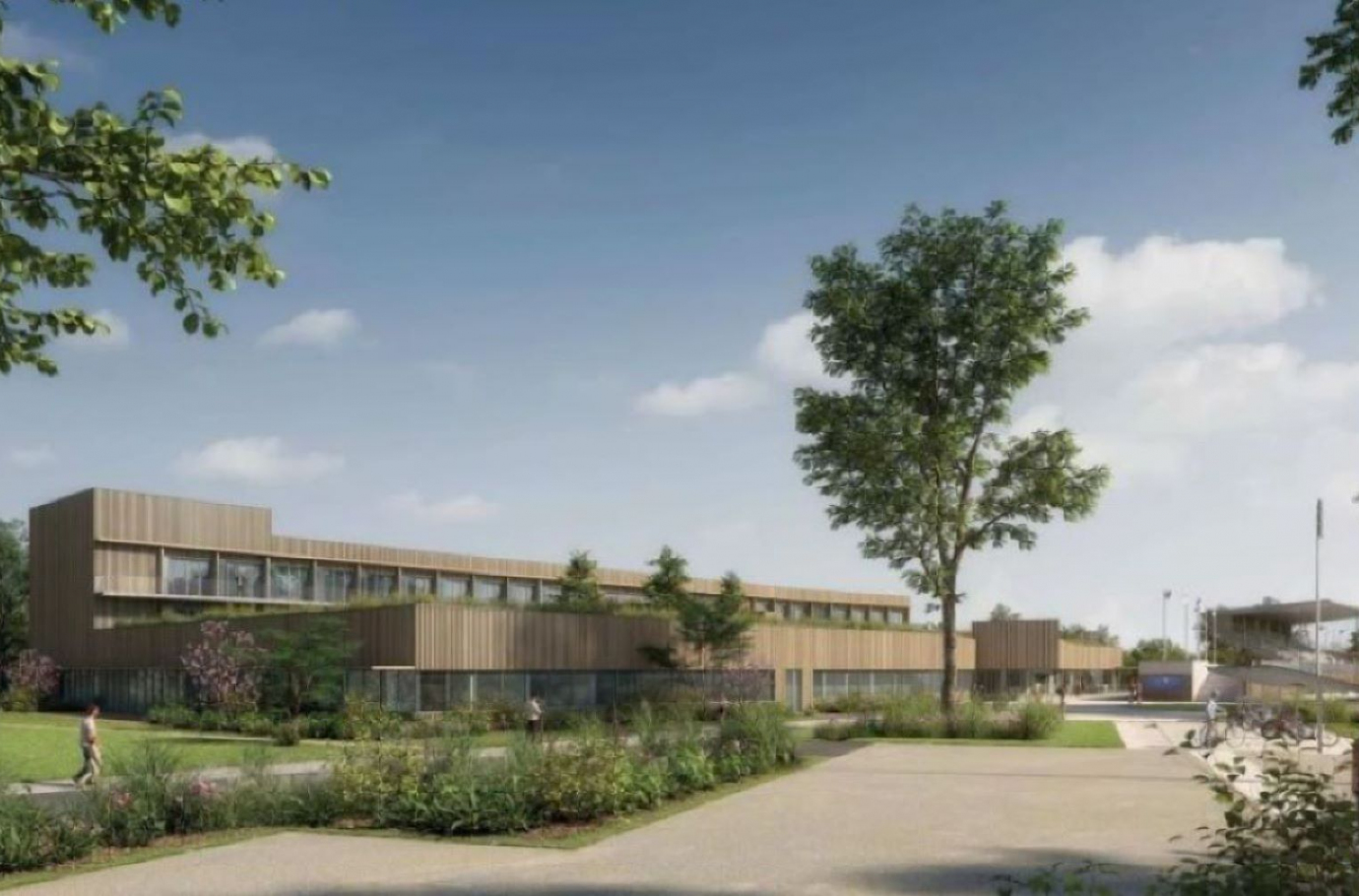 Ligue de Football des Pays de la Loire - Perspective concours du lauréat (Mûrisserie Architecture Parent+Rachdi)