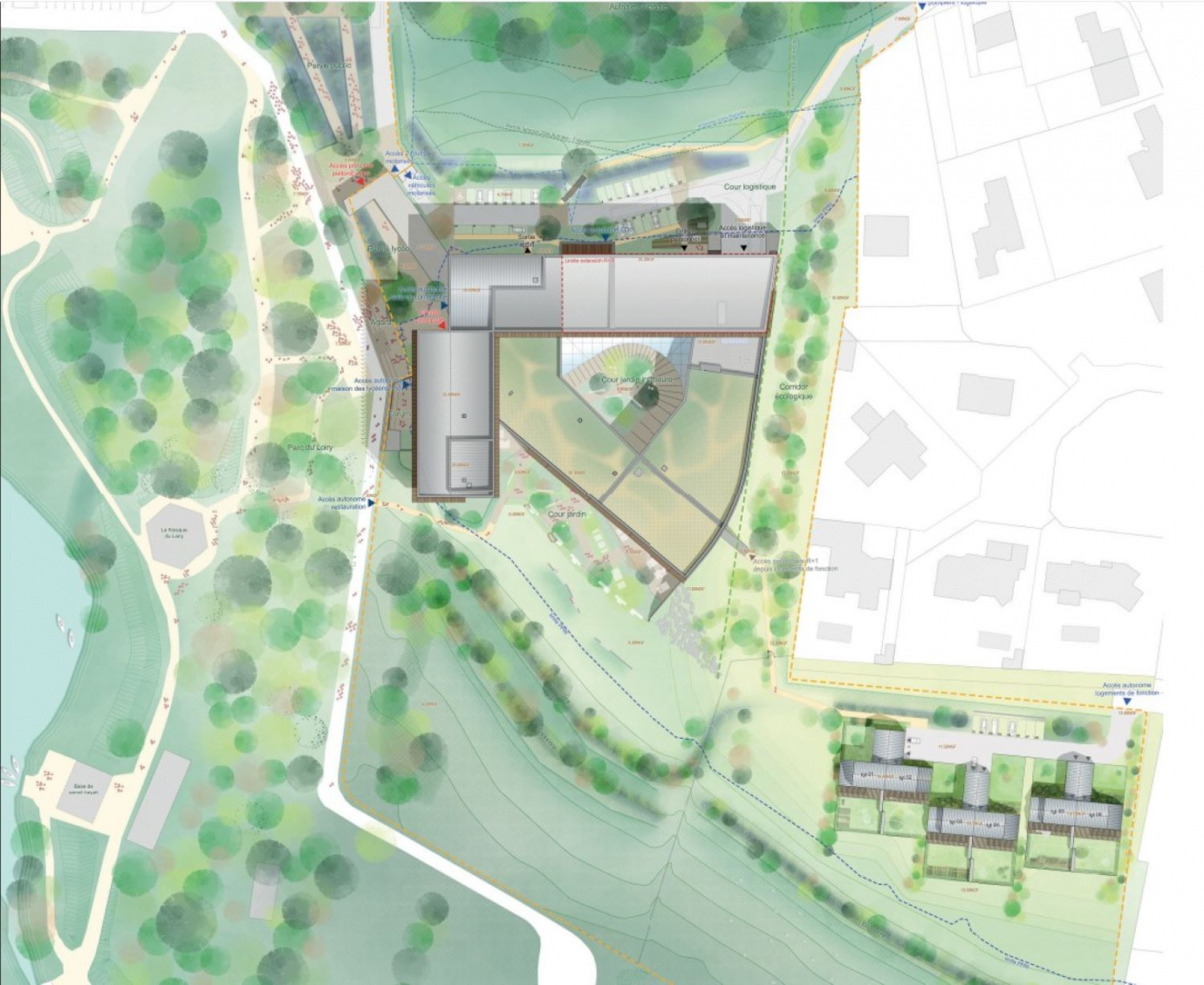 Plan de Masse - Mûrisserie Architecture